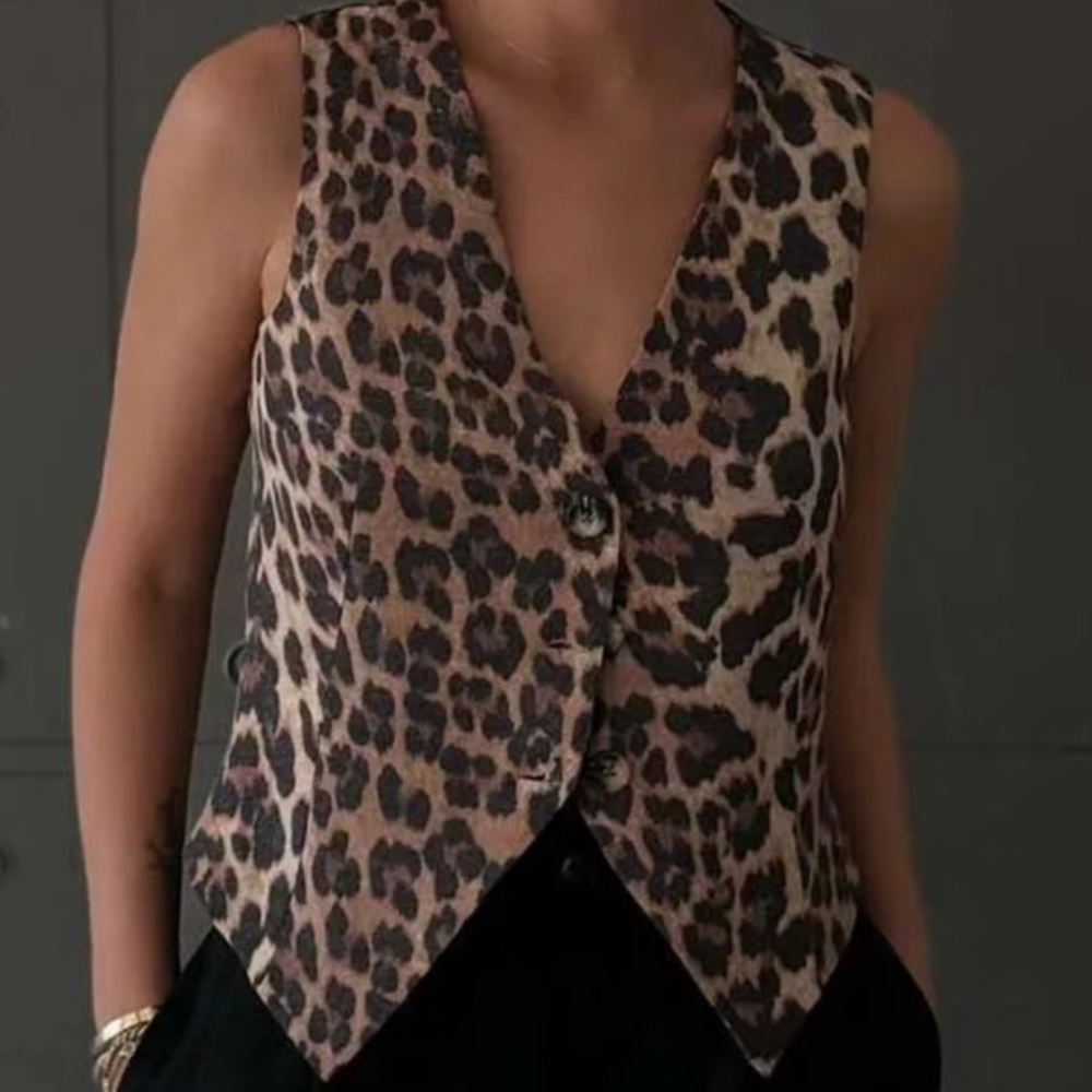 Leopard Vest